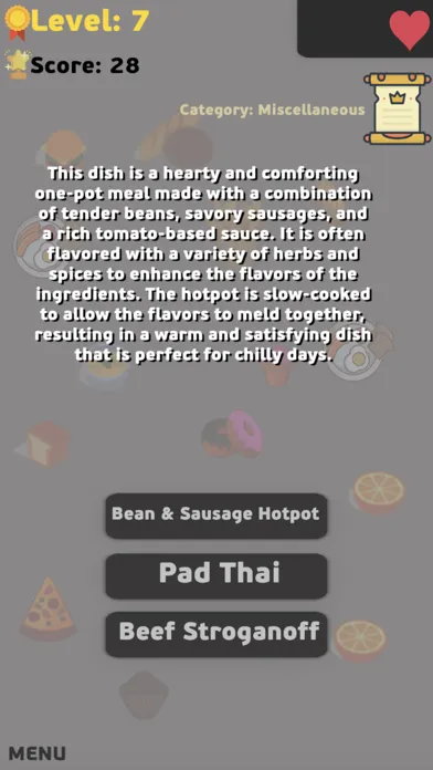 Food Quiz - Cooking Challenge Screenshots